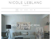 Tablet Screenshot of nicoleleblancrealestate.com